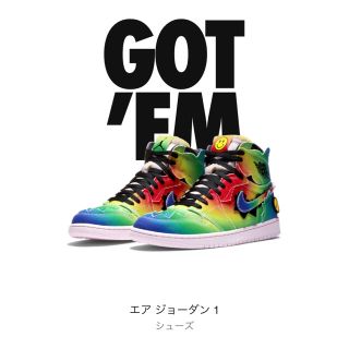 ナイキ(NIKE)のJ BALVIN × NIKE AIR JORDAN 1 26cm ジョーダン(スニーカー)