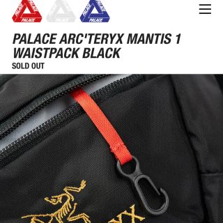 Palace Arcteryx Mantis 1 Waistpack Black