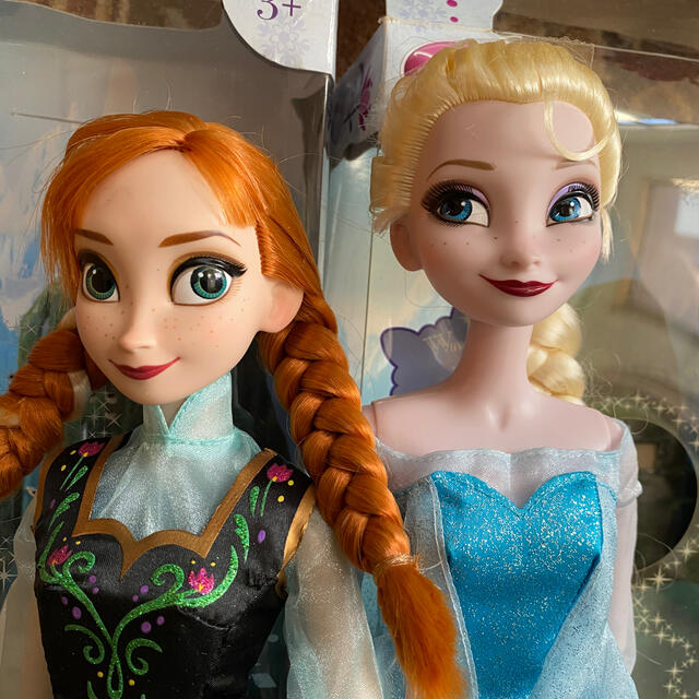 Disney - アナと雪の女王 シンギングドール 2体(動作確認済み・ボタン