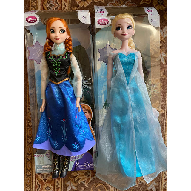 Disney - アナと雪の女王 シンギングドール 2体(動作確認済み・ボタン