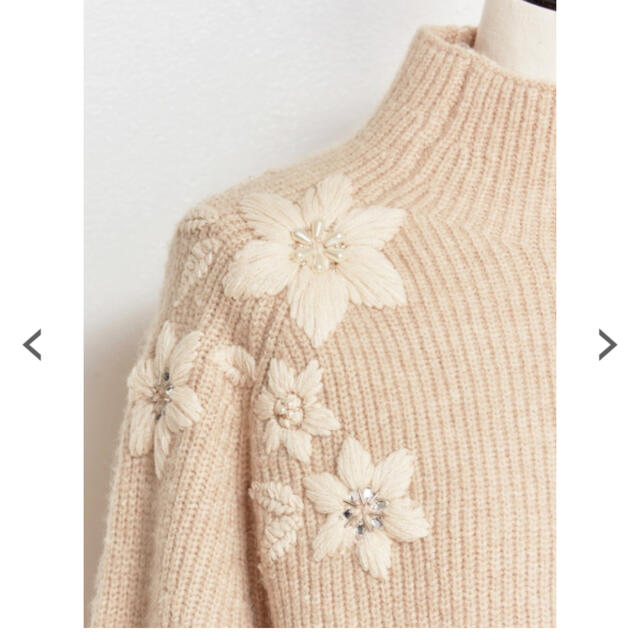 Noela フラワーフレアスリーブニット 新品 タグ付き
