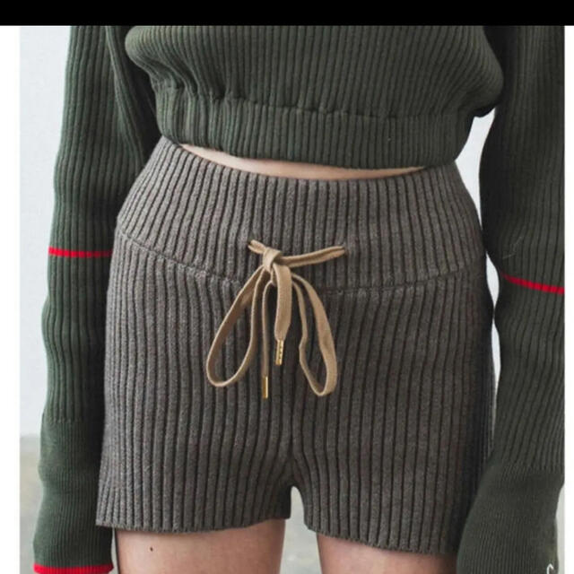 talto様juemi ニット ショートパンツ キャメル×キャメル 【GINGER掲載