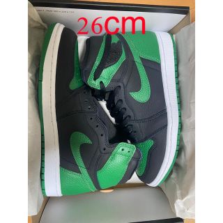 ナイキ(NIKE)のair jordan1 retro high og blackpinegreen(スニーカー)