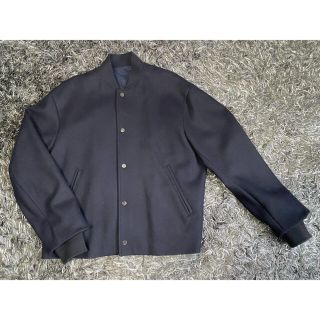 男女兼用 URU WOOL STADIUM JACKET ダークネイビー スタジャン - 通販