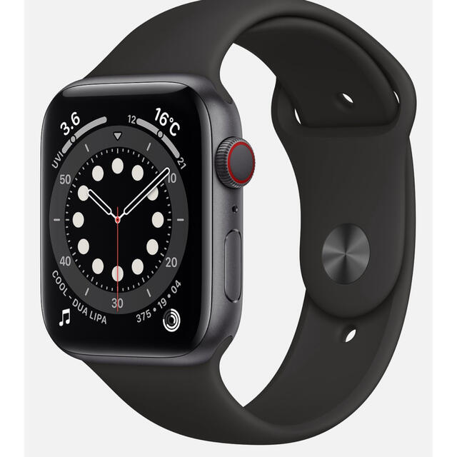 腕時計(デジタル)AppleWatch Series 6 40mm GPS+LTE Black