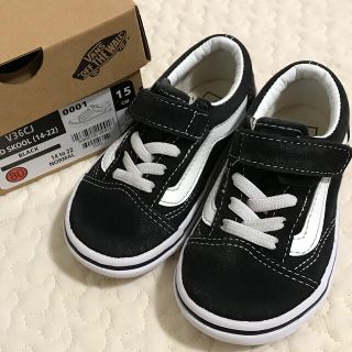 ヴァンズ(VANS)のVANS オールドスクール 15cm ブラック(スニーカー)