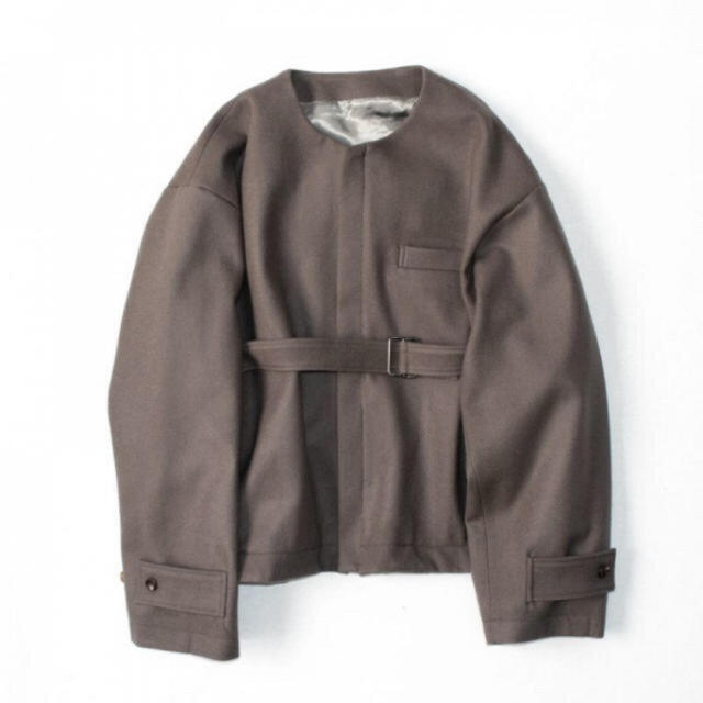 割引購入 SUNSEA - JACKET BELTED COLLAR NO 20aw stein ノーカラー