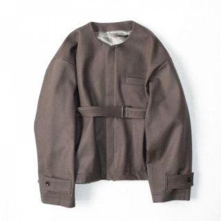 サンシー(SUNSEA)のstein  20aw NO COLLAR BELTED JACKET(ノーカラージャケット)