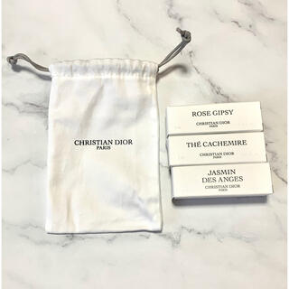 クリスチャンディオール(Christian Dior)の新品未使用 Christian Dior 香水3本セット＋DIORの巾着付き(香水(女性用))