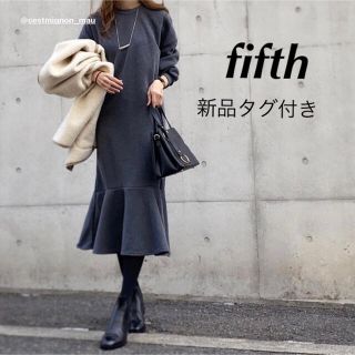 fifth - fifth 裏起毛ソフトスウェットマーメイドワンピース グレーの