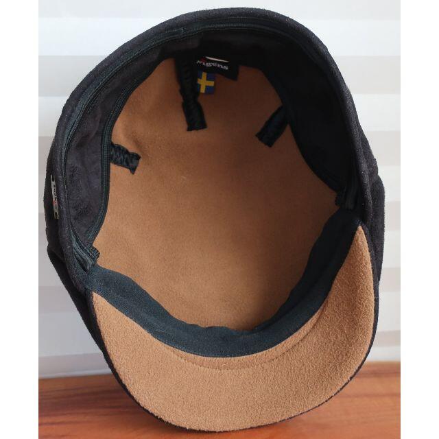 Wigens（ヴィゲーンズ） ハンチング／黒 メンズの帽子(ハンチング/ベレー帽)の商品写真