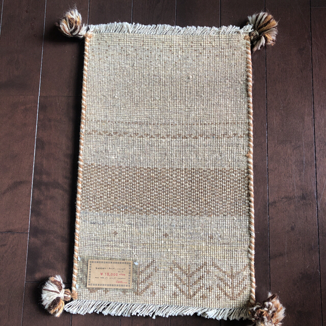 新品未使用❗️イラン製ギャッベ 手編み絨毯・天然染料使用 2