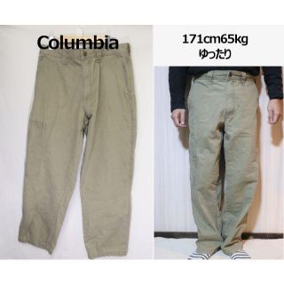 コロンビア(Columbia)の匿名即日発可！Columbiaアウトドアパンツ/キャンプカーキ機能性34(ワークパンツ/カーゴパンツ)