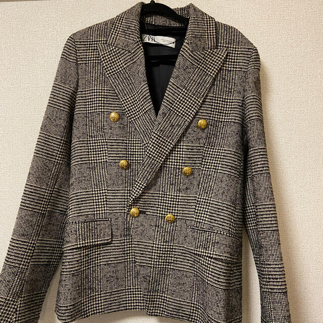 ZARA(ザラ)のZARA コート 千鳥柄 新品 レディースのジャケット/アウター(ピーコート)の商品写真