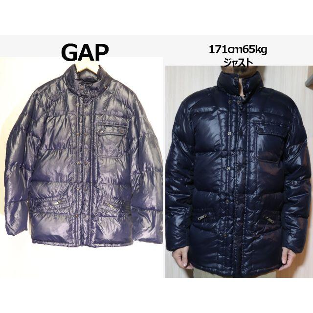 GAP(ギャップ)の匿名即日発可！GAPダウンジャケットネイビー/アメリカブランド防寒温かいM メンズのジャケット/アウター(ダウンジャケット)の商品写真