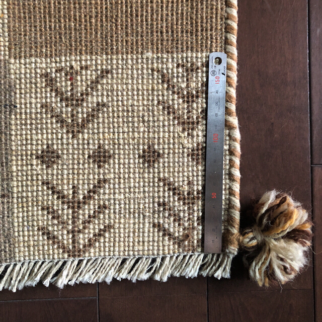 新品未使用❗️イラン製ギャッベ 手編み絨毯・天然染料使用 3
