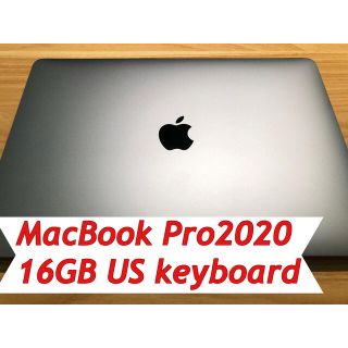 マック(Mac (Apple))のMacBookPro 2020 13inch 16GB USキーボード(ノートPC)