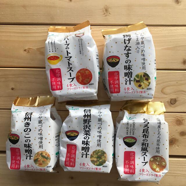 ツルヤのインスタント味噌汁5種アソートセットの通販　by　ranappe's　shop｜ラクマ