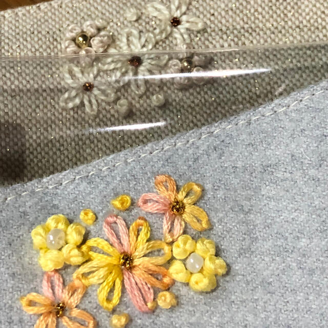 ⭐︎手刺繍マスクカバー　サンプル確認画面です♪