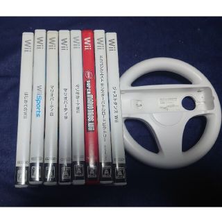 ウィー(Wii)のWiiソフト & マリオカート用リモコン(家庭用ゲームソフト)