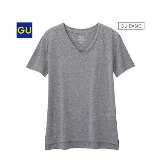 ジーユー(GU)のVネックTシャツ★グレー★たかゆい様専用(Tシャツ(半袖/袖なし))