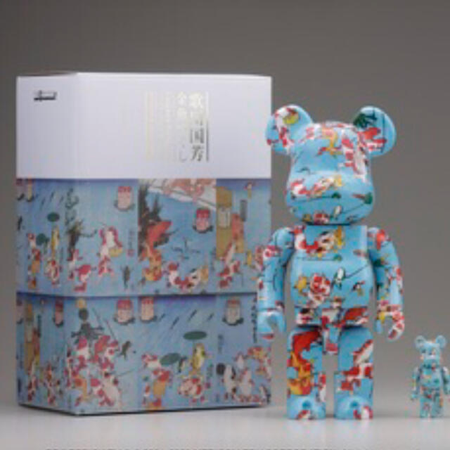 BE@RBRICK 歌川国芳「金魚づくし」 100% ＆ 400%