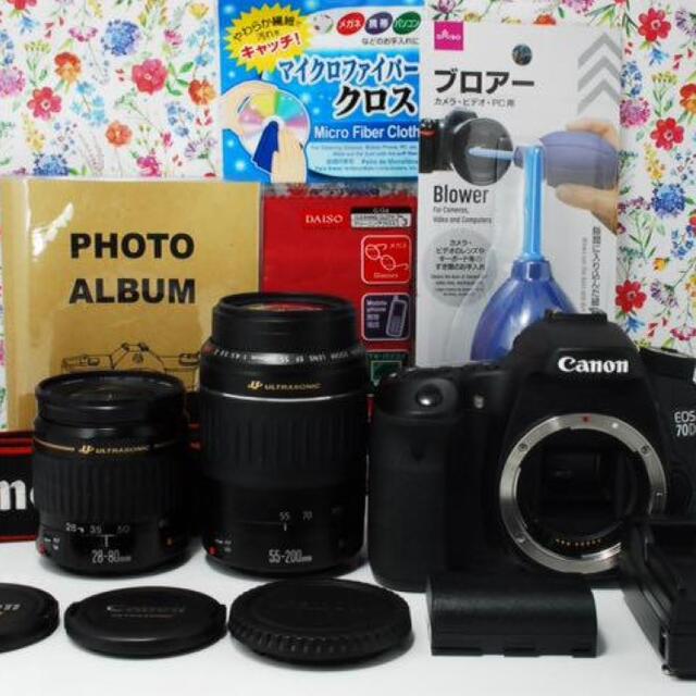 Canon - ☆超高画質カメラ☆Canon 70D ダブルレンズセット キャノンの