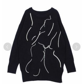 アメリヴィンテージ(Ameri VINTAGE)の【Ameri Vintage】NUDE LINE KNIT(ニット/セーター)