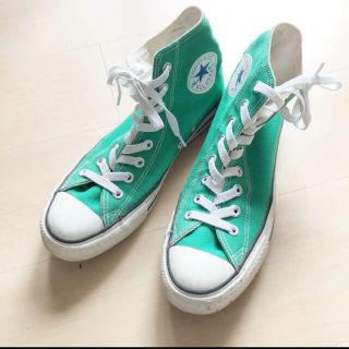 コンバース(CONVERSE)の【コンバース】オールスター ハイカット　緑　26.0cm(スニーカー)