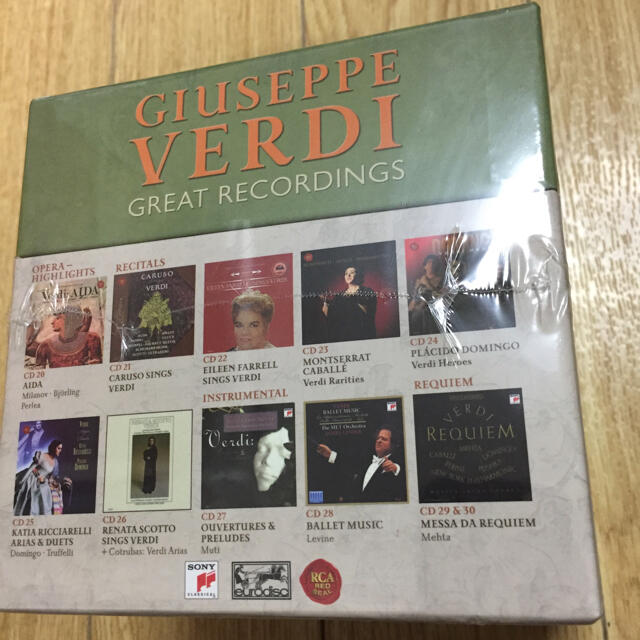 ヴェルディ GREAT RECORDINGS 30CD 未開封 エンタメ/ホビーのCD(クラシック)の商品写真