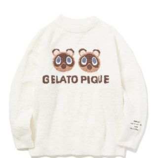 ジェラートピケ(gelato pique)の大人用 ジェラートピケ どうぶつの森　つぶまめ ジャガードプルオーバー あつ森(ルームウェア)