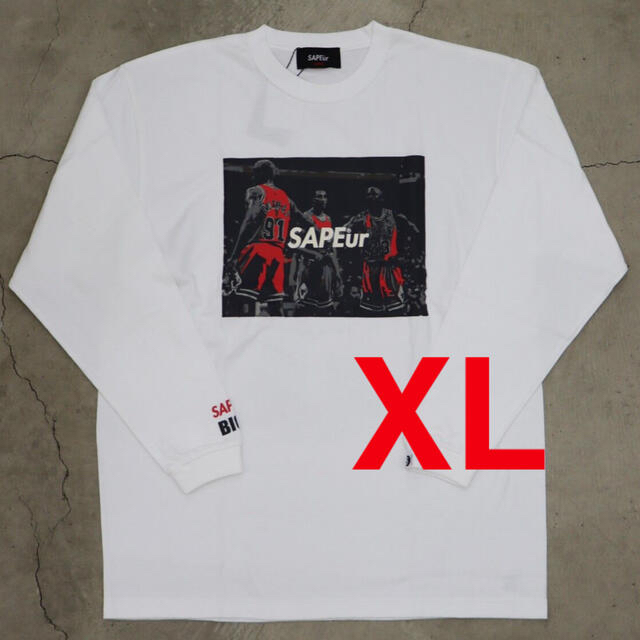 Tシャツ/カットソー(七分/長袖)Sapuer BIG3 Longsleeve T-shirt WHT サプール