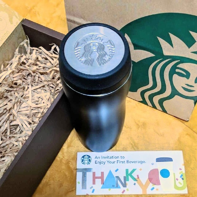 Starbucks Coffee(スターバックスコーヒー)のstarbucks💕ステンレスタンブラーBLACK💕新品/未使用 インテリア/住まい/日用品のキッチン/食器(タンブラー)の商品写真