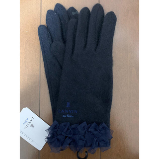 ランバンオンブルー(LANVIN en Bleu)の【新品タグ付】ランバンオンブルー スマホ対応手袋(手袋)
