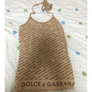 ドルチェアンドガッバーナ(DOLCE&GABBANA)のロゴホルターネック(ホルターネック)