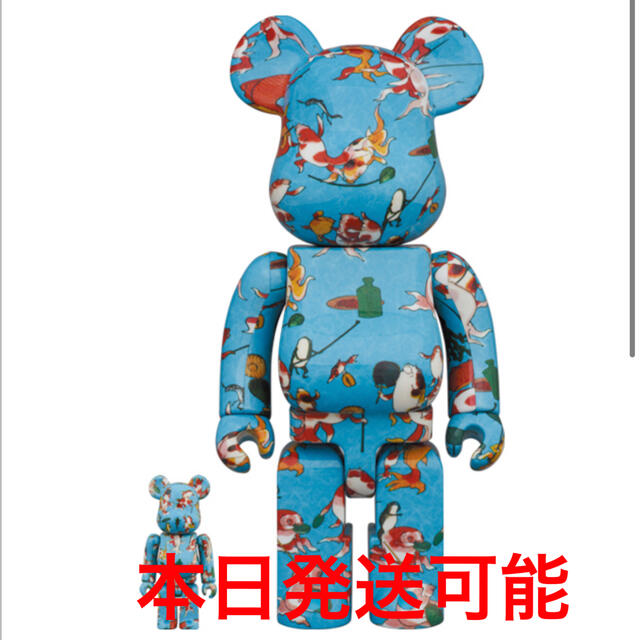 エンタメ/ホビーBE@RBRICK 歌川国芳 金魚づくし 100% ＆ 400%