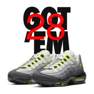 ナイキ(NIKE)のNIKE AIR MAX 95 OG  NEON YELLOW 28cm 送料込(スニーカー)