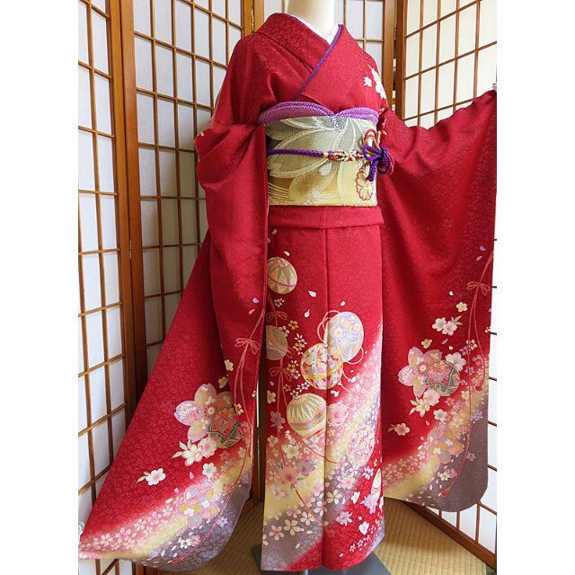 週末セール!振袖セット 7点 美品 古典柄 150~168cm イチオシ 16320円