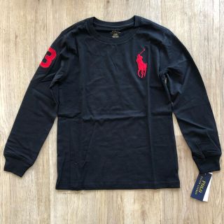 ラルフローレン(Ralph Lauren)のラルフローレン　130 キッズ　ロンT 黒　ビッグポニー(Tシャツ/カットソー)