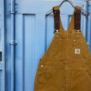 カーハート(carhartt)の希少 80s USA製 カーハート オーバーオール サロペット ダブルニー 古着(サロペット/オーバーオール)