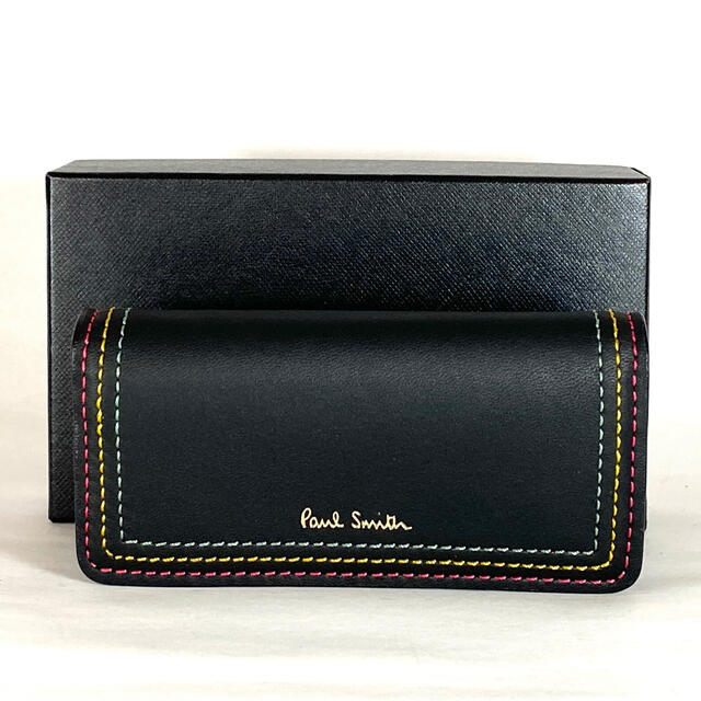 Paul Smith(ポールスミス)のポールスミス Paul Smith 本革 4連 ストライプステッチ PWD610 メンズのファッション小物(キーケース)の商品写真