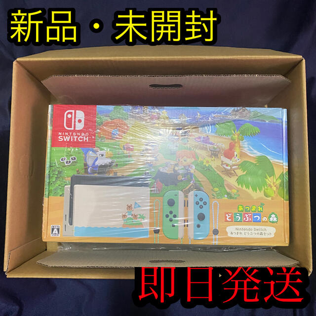 Nintendo Switch(ニンテンドースイッチ)のNintendo Switch あつまれ どうぶつの森セット/Switch/HA エンタメ/ホビーのゲームソフト/ゲーム機本体(家庭用ゲーム機本体)の商品写真