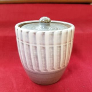 fumi様専用　【小石原焼】小石原ポタリー②　刷毛目　小壷　シュガーポット　塩壷(陶芸)