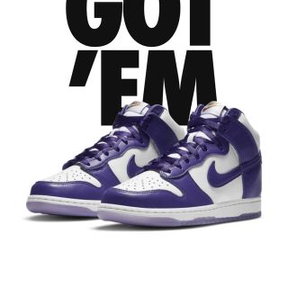 ナイキ(NIKE)のNIKE W DUNK HIGH "VARSITY PURPLE" 28.0㎝(スニーカー)