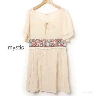 ミスティック(mystic)の10日迄値下げ！mystic ワンピース(ひざ丈ワンピース)