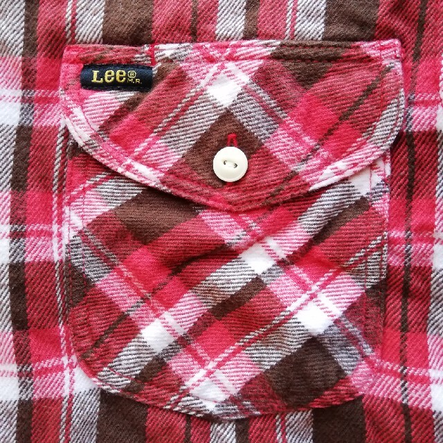 Lee(リー)のLee/ツイルチェックワークシャツ/美USED/裾マチ猫目ボタン二本針巻縫山ポケ メンズのトップス(シャツ)の商品写真