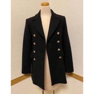 ザラ(ZARA)のZARA 金ボタン　定番Pコート　美品⭐︎(ピーコート)