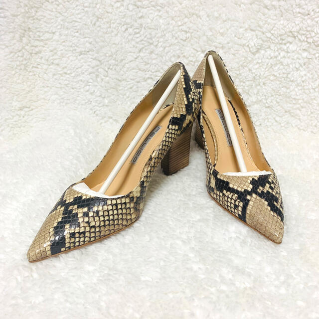 未使用新品】PELLICO パイソン チャンキーヒールパンプス 35.5 ftik