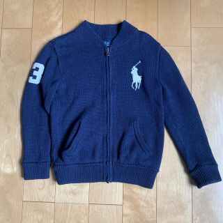 ポロラルフローレン(POLO RALPH LAUREN)の美品！ラルフローレン  ニットパーカー　6T 120 カーディガン(ニット)