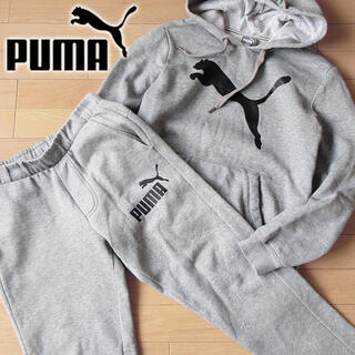 プーマ(PUMA)のPUMA XSサイズ プーマ メンズ 裏起毛スウェット上下 グレー(スウェット)